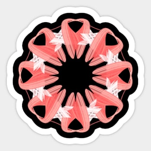 Red mandala Sticker